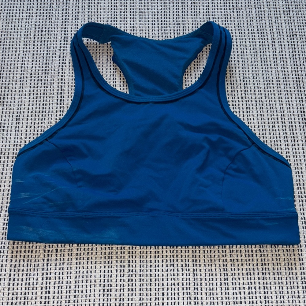 Women’s Lululemon Blue High Neck Sports Bra SZ 8